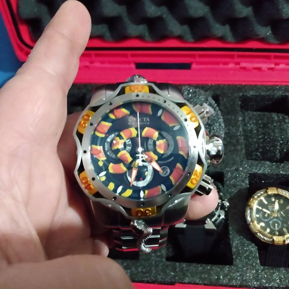 7 Invecta mens watches with case